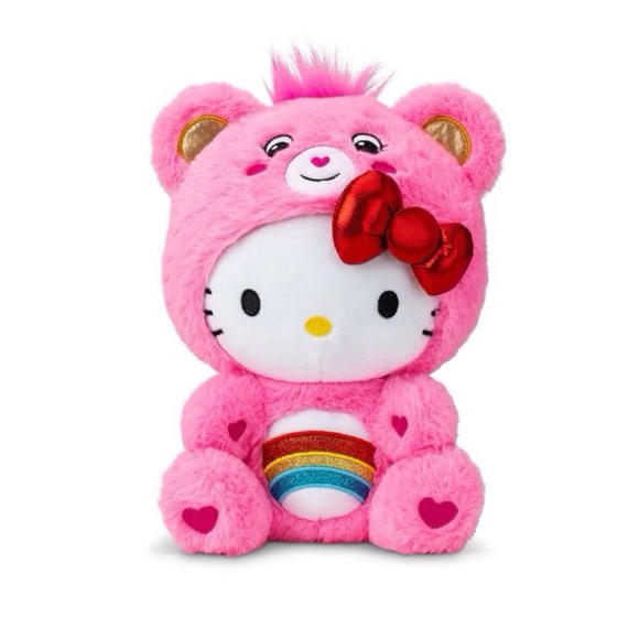 HELLO KITTY 🌈 Care Bears X Sanrio Hello Kitty & Friends Plush Collectible NWT - Picture 1 of 2